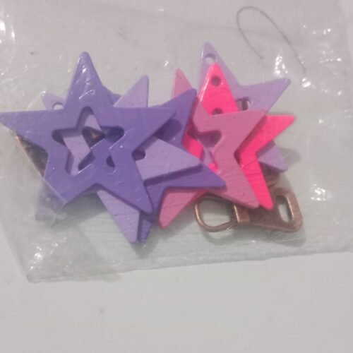 Dije estrella metálica precio 500 unidad