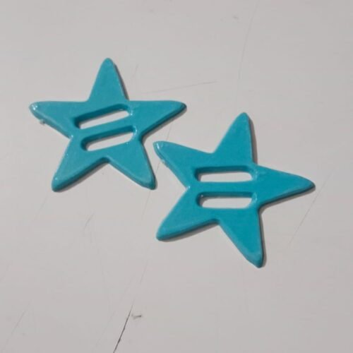 Pasador estrella azul grande precio 300 unidad