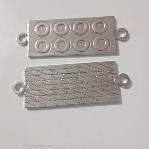 Placa rectangular doble costura 2 x 6 CM precio 800 unidad